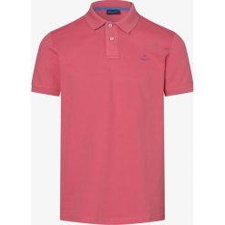 Gant - Męska koszulka polo, różowy. Różowe koszulki męskie GANT, xxl, bez wzorów, prążkowane, polo, bez rękawów. Za 349,95 zł.