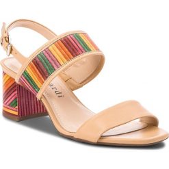 Sandały SERGIO BARDI - Episcopia SS127305818KD 118. Brązowe klapki damskie Sergio Bardi, bez wzorów, ze skóry ekologicznej, bez obcasa, na obcasie. W wyprzedaży za 229,00 zł.