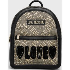 Love Moschino - Plecak. Czarne plecaki damskie Love Moschino, bez wzorów, z materiału. Za 879,90 zł.
