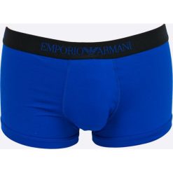 Emporio Armani - Bokserki. Niebieskie bokserki męskie marki Emporio Armani, z elastanu. W wyprzedaży za 69,90 zł.