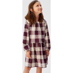 Mango Kids - Sukienka dziecięca Oslo 110-152 cm. Białe sukienki dziewczęce Mango Kids, bez wzorów, z bawełny, casualowe, z długim rękawem, długie, maxi, rozkloszowane. Za 119,90 zł.