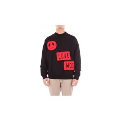 Bluzy Love Moschino M650604E1942. Czarne bluzy męskie Love Moschino, m, bez wzorów, bez kołnierzyka, bez rękawów, bez kaptura. Za 669,69 zł.