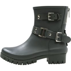 Buty zimowe damskie: Colors of California Kalosze dark silver