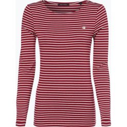 Marc O'Polo - Damska koszulka z długim rękawem, czerwony. Czerwone t-shirty damskie marki Marc O'Polo, s, w paski, z bawełny, polo. Za 179,95 zł.