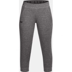 Spodnie dresowe damskie: Under Armour Spodnie damskie Featherweight Fleece Crop szare r. L (1309708-020)