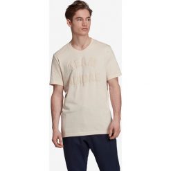 Adidas Performance VRCT Koszulka Beżowy. Brązowe podkoszulki męskie adidas Performance, s, z nadrukiem, z bawełny, bez kołnierzyka, z krótkim rękawem, krótkie. Za 128,95 zł.