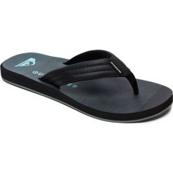 Quiksilver Japonki Carver Black/Blue. Niebieskie kapcie męskie Quiksilver, bez wzorów. Za 76,00 zł.