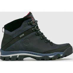 Badura - Buty. Niebieskie buty trekkingowe męskie marki Badura, ze skóry, na sznurówki, outdoorowe. W wyprzedaży za 269,90 zł.