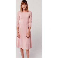 Sukienka Galatea różana 32 różowy. Różowe sukienki damskie Marie Zélie, na lato, w paski, z bawełny, bez kołnierzyka, bez rękawów. Za 397,00 zł.