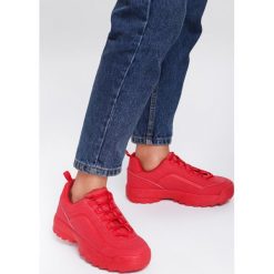 Czerwone Sneakersy Get This. Czerwone sneakersy damskie Renee, ze skóry. Za 99,99 zł.