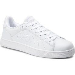 Sneakersy KAPPA - Meseta 242515 White 1010. Białe sneakersy męskie Kappa, na co dzień, bez wzorów, ze skóry ekologicznej, bez zapięcia. Za 119,00 zł.