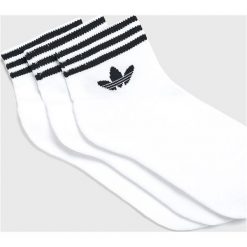 Adidas Originals - Skarpetki (3-pack). Białe skarpetki damskie adidas Originals, bez wzorów, z elastanu. Za 49,90 zł.