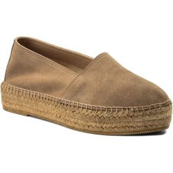 Espadryle EVA MINGE - Murcia 3G 18MJ1372391ES 203. Pomarańczowe espadryle damskie marki Eva Minge, na lato, bez wzorów, ze skóry, na wysokim obcasie, na płaskiej podeszwie, bez zapięcia. W wyprzedaży za 209,00 zł.