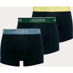 Lacoste - Bokserki (3-pack). Niebieskie bokserki męskie Lacoste, s, z nadrukiem, z elastanu. Za 179,90 zł.