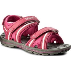 Sandały KAPPA - Breezy K 260349K Pink/White 2210. Różowe sandały dziewczęce Kappa, ze skóry ekologicznej, bez zapięcia. W wyprzedaży za 79,00 zł.