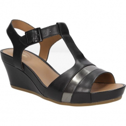 SANDAŁY CLARKS RUSTY REBEL 26115780. Szare sandały damskie Clarks. Za 219,99 zł.