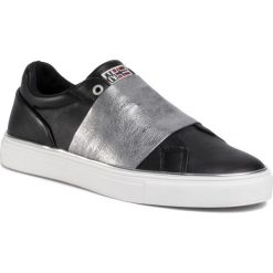 Sneakersy NAPAPIJRI - Alicia 16771586 Black N00. Szare półbuty damskie Napapijri, ze skóry. W wyprzedaży za 189,00 zł.
