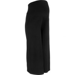 Spódnico-spodnie ciążowe /spodnie ciążowe shirtowe culotte, dł. do łydki bonprix czarny. Czarne spodnie damskie bonprix. Za 89,99 zł.