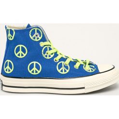 Converse - Trampki. Niebieskie trampki i tenisówki damskie Converse, bez wzorów, z gumy, na sznurówki. W wyprzedaży za 359,90 zł.
