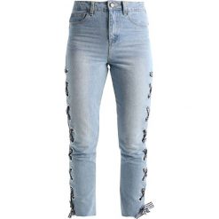 Jeansy damskie: Daisy Street GINGHAM SIDE TIE Jeansy Relaxed Fit denim blue