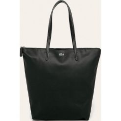 Lacoste - Torebka. Niebieskie torby damskie na zakupy Lacoste, w paski, z poliesteru, duże, bez dodatków. Za 419,90 zł.