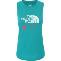 Koszulka Top The North Face Glacier T94CEQH8E. Niebieskie koszulki damskie The North Face, xl, bez wzorów, bez kołnierzyka. Za 125,99 zł.