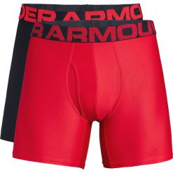 Under Armour Tech™ Bokserki 2 szt Czarny Czerwony. Czerwone bokserki męskie Under Armour, bez wzorów, z elastanu. Za 171,95 zł.