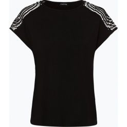 Taifun - T-shirt damski, czarny. Czarne t-shirty damskie Taifun, bez wzorów, z koronki, bez kołnierzyka. Za 149,95 zł.