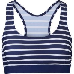 Biustonosz bikini bustier bonprix niebiesko-biały w paski. Niebieskie stroje kąpielowe damskie bonprix, w paski. Za 59,99 zł.