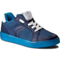 Sneakersy GEOX - J Kommodor B.A J825PA 014BU C0693 D Navy/Lt Blue. Niebieskie półbuty męskie Geox, bez wzorów, ze skóry ekologicznej, na sznurówki. W wyprzedaży za 219,00 zł.