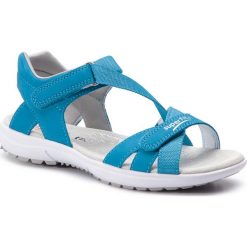 Sandały SUPERFIT - 4-09203-80 D Blau. Niebieskie sandały dziewczęce Superfit, ze skóry, bez zapięcia. Za 319,00 zł.