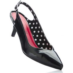 Buty ślubne damskie: Czółenka z paskiem bonprix czarny