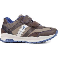 Sneakersy "Cordian" w kolorze brązowo-niebieskim. Pomarańczowe trampki chłopięce geox kids, bez wzorów, bez zapięcia. W wyprzedaży za 119,95 zł.
