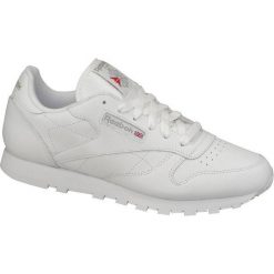 Reebok Classic Leather 2232 35,5 Białe. Białe buty sportowe damskie Reebok, bez wzorów, ze skóry, sportowe, reebok classic. W wyprzedaży za 279,99 zł.