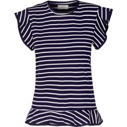 T-shirt DEHA EXPRESSION. Niebieskie bluzki damskie Deha, w paski, z satyny, z okrągłym kołnierzem. W wyprzedaży za 202,00 zł.