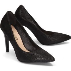 BIOECO BY ARKA 5570 0769 czarny, czółenka damskie. Czarne czółenka damskie Bioeco by Arka, bez wzorów, ze skóry, bez obcasa, na obcasie. Za 259,90 zł.