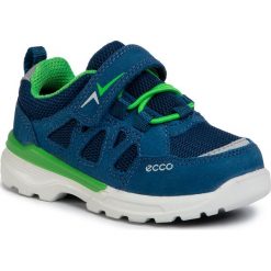 Sneakersy ECCO - Urban Hiker 760063202269 Poseidon. Niebieskie trampki chłopięce ecco, bez wzorów, ze skóry, na rzepy. W wyprzedaży za 279,00 zł.