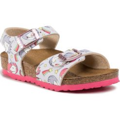 Sandały BIRKENSTOCK - Pio Plain 1015621 Unicorn Pink. Różowe sandały dziewczęce Birkenstock, ze skóry ekologicznej, bez zapięcia. W wyprzedaży za 149,00 zł.