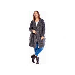Sweter z kieszeniami. Szare swetry damskie Bird, xl, bez wzorów, bez rękawów, bez kaptura. Za 249,00 zł.