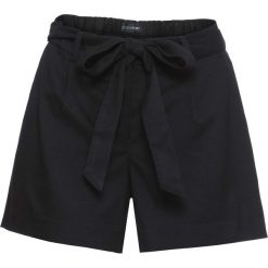 Szorty Loose Fit bonprix czarny. Czarne szorty damskie bonprix. Za 59,99 zł.