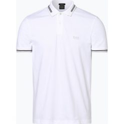 BOSS Athleisure - Męska koszulka polo – Paul, biały. Białe koszulki męskie BOSS Athleisure, m, w paski, sportowe, bez rękawów. Za 399,95 zł.