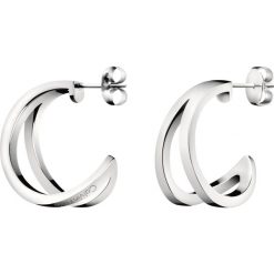 Calvin Klein Kolczyki Srebrny. Szare kolczyki damskie Calvin Klein, srebrne. Za 368,95 zł.