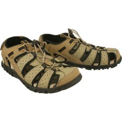 GEOX U6224B S.STRADA C5004 piasek, sandały męskie. Sandały męskie Geox, bez zapięcia. W wyprzedaży za 175,00 zł.