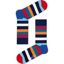 Happy Socks - Skarpety. Niebieskie skarpetki męskie Happy Socks, bez wzorów, z elastanu. Za 29,90 zł.