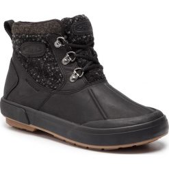 Śniegowce KEEN - Elsa II Ankle Wool Wp 1019556 Black/Raven. Czarne kozaki damskie Keen, na zimę, ze skóry, bez zapięcia. W wyprzedaży za 249,00 zł.