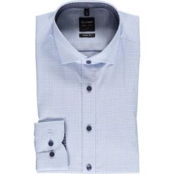 Koszula "Level 5" - Body fit - w kolorze błękitnym. Niebieskie koszule męskie OLYMP, m, w kratkę, z materiału. W wyprzedaży za 119,95 zł.