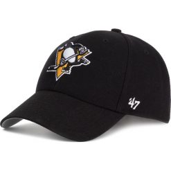 Czapka z daszkiem 47 BRAND - Pittsburgh Penguins H-MVP15WBV-BKB Black. Czarne czapki męskie 47 Brand, bez wzorów, z wełny. Za 89,00 zł.
