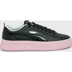 Puma - Buty Smash Platform Trailblazer. Czarne buty sportowe damskie Puma, bez wzorów, ze skóry, sportowe. W wyprzedaży za 229,90 zł.