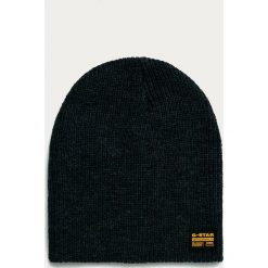 G-Star Raw - Czapka. Niebieskie czapki męskie G-Star RAW, bez wzorów, z dzianiny, retro. Za 129,90 zł.