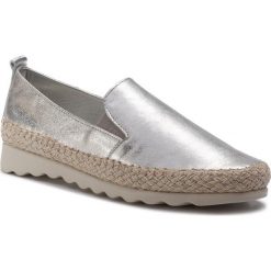 Espadryle THE FLEXX - Chappie C122/05 Silver. Szare espadryle damskie marki The Flexx, ze skóry, na płaskiej podeszwie. Za 349,00 zł.